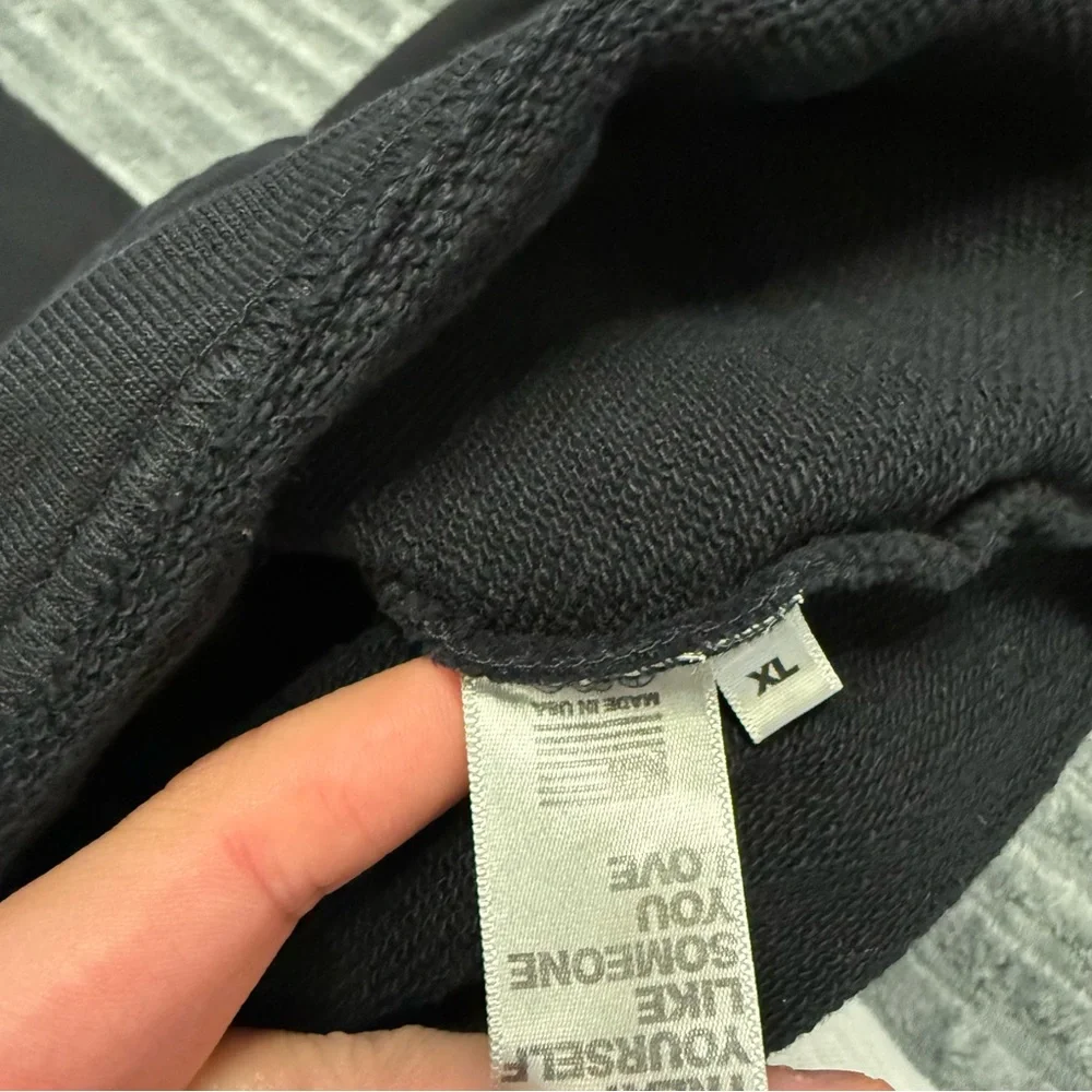 Women’s Sz XL Heavyweight Madhappy Black and White Signature Logo Hoodie Preppy - Picture 6 of 9